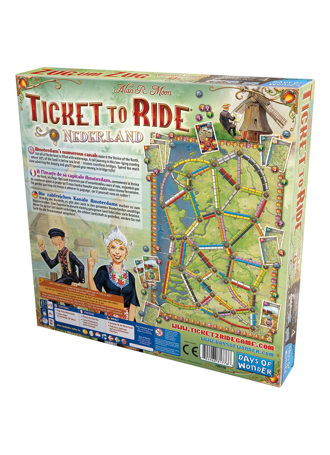 Asmodee Ticket to ride Nederland bordspel - voorkant 2 undefined