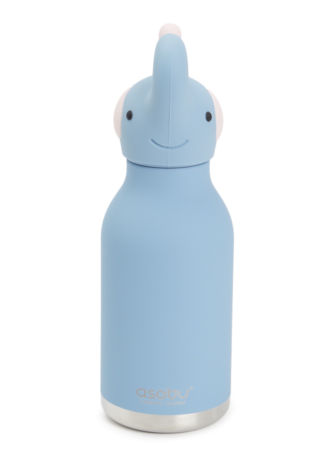 Asobu Elephant Bestie waterfles 46 cl  - voorkant donkerblauw