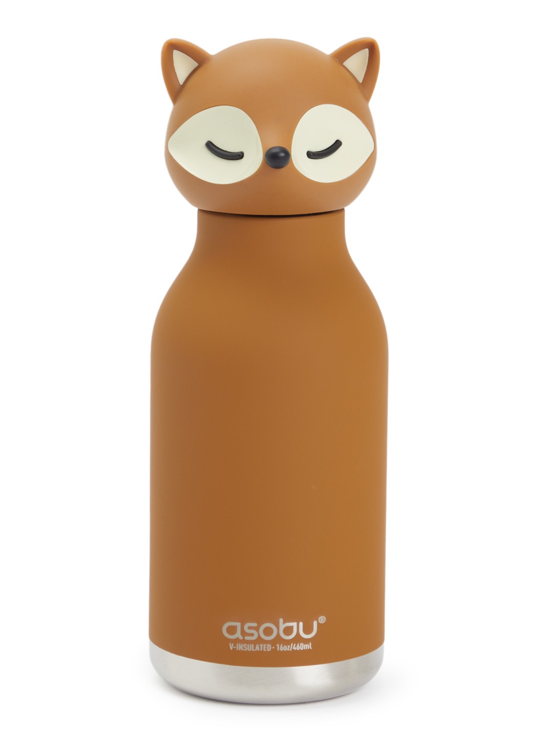 Asobu Fox Bestie waterfles 46 cl - voorkant lichtbruin