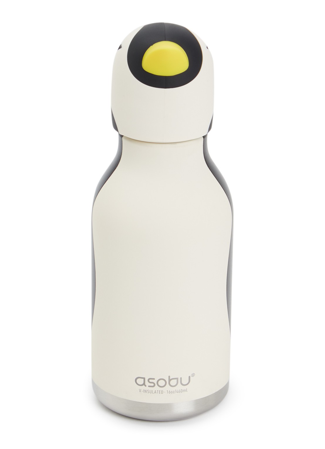 Asobu Penguin Bestie waterfles 46 cl - voorkant wit