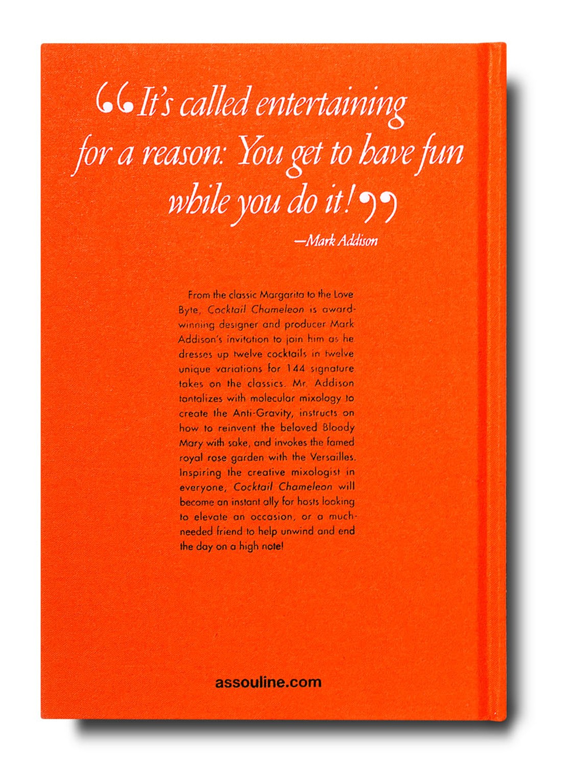 Assouline Cocktail Chameleon - detail 2 oranjerood