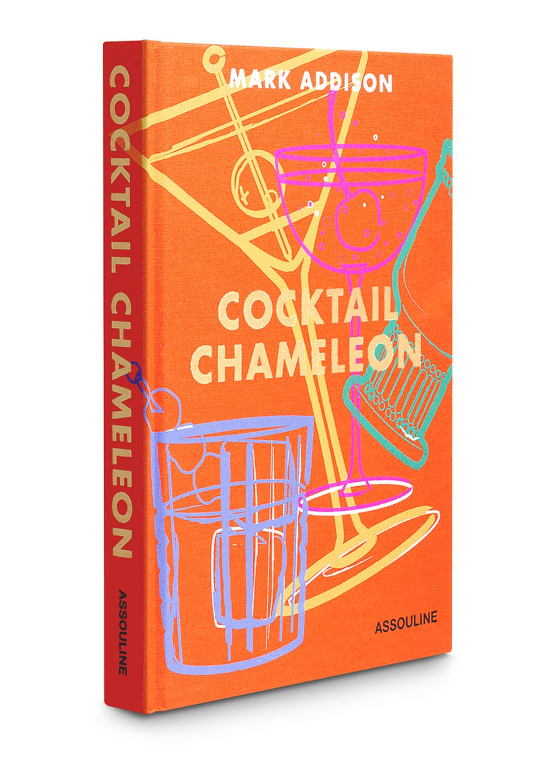 Assouline Cocktail Chameleon - detail 5 oranjerood