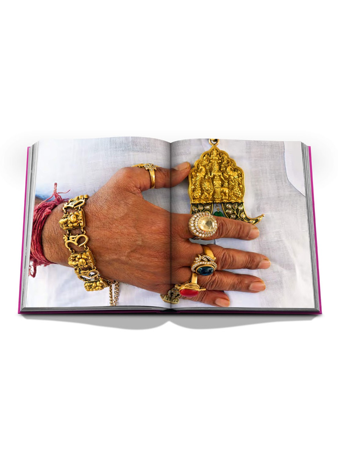 Assouline Jaipur Splendor - detail 4 fuchsia