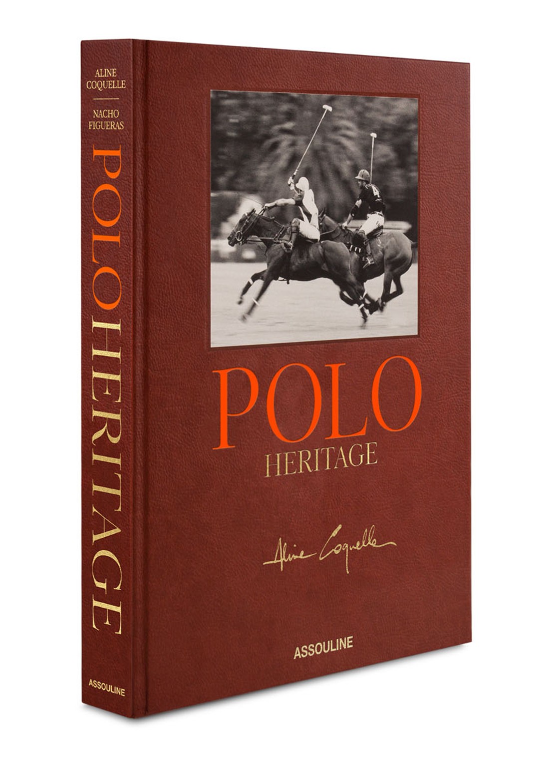 Assouline Polo Heritage - detail 2 bordeauxrood