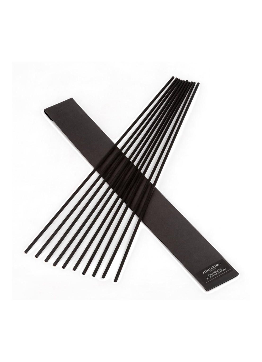 Atelier Rebul Fiber sticks voor geurstokjes 2500 ml - voorkant 2 zwart