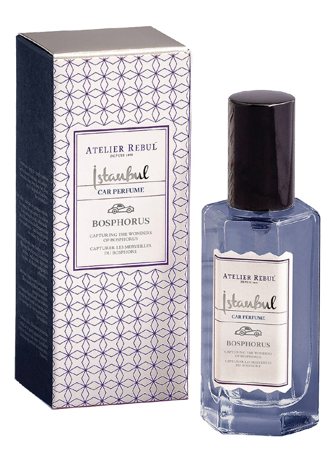 Atelier Rebul Istanbul Bosphorus Autoparfum 25ml - voorkant multicolor