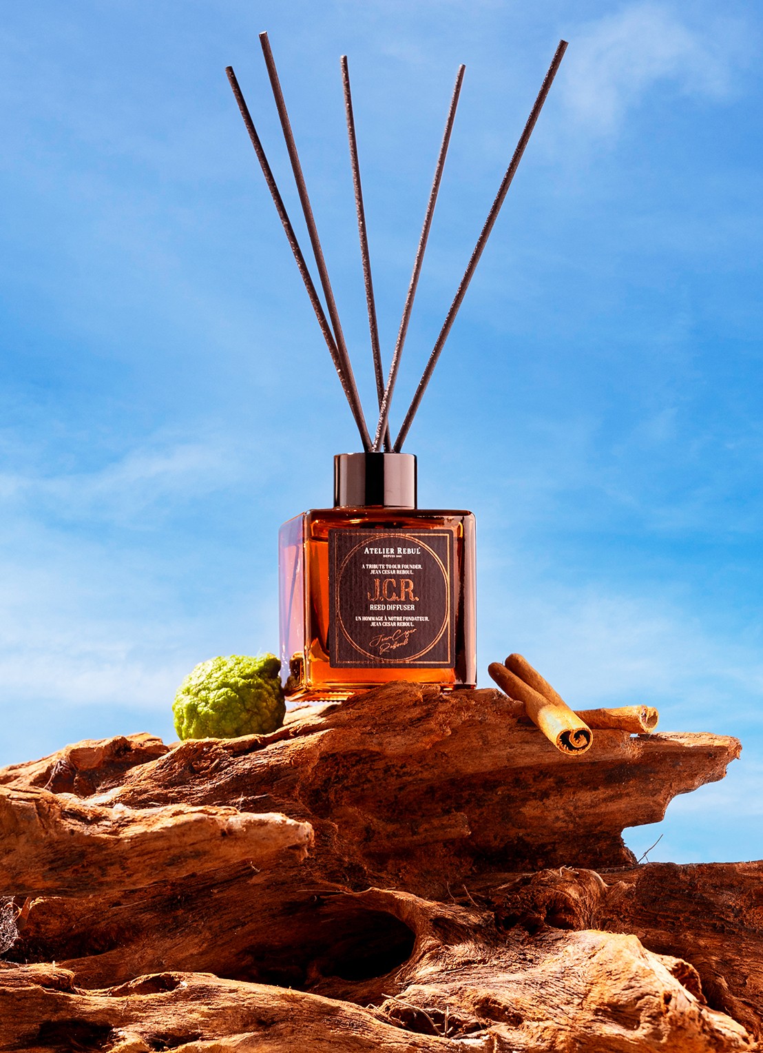Atelier Rebul J.C.R. Geurstokjes 120ml - detail 2 bruin