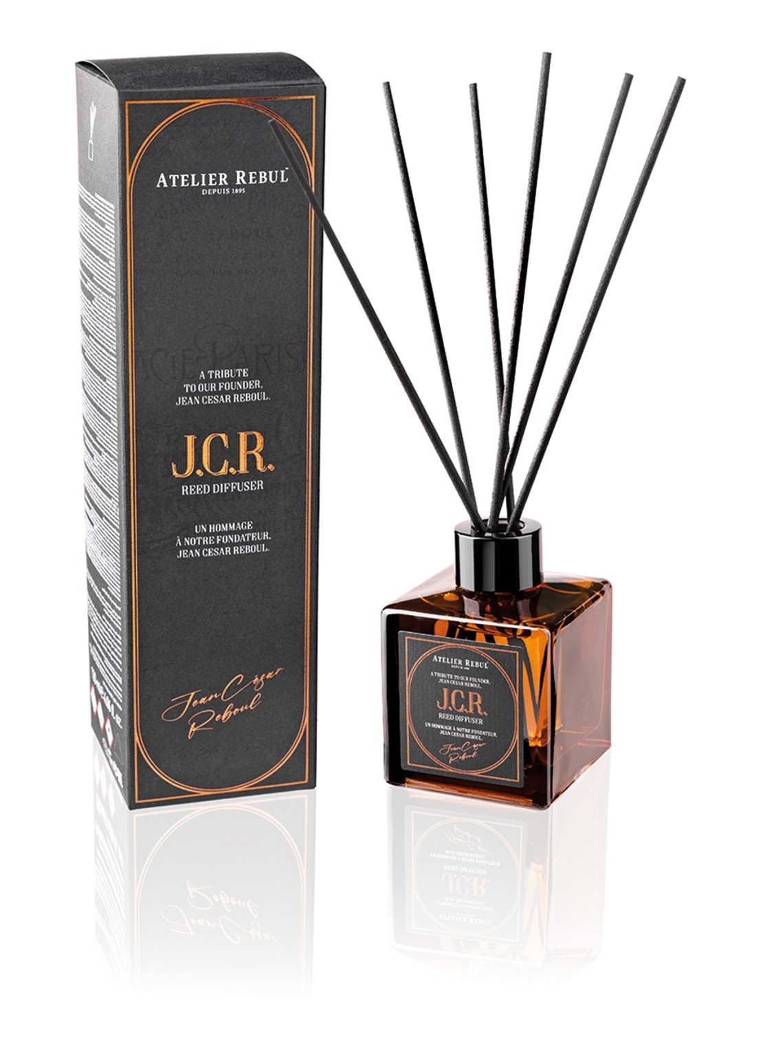 Atelier Rebul J.C.R. Geurstokjes 120ml - voorkant 3 bruin