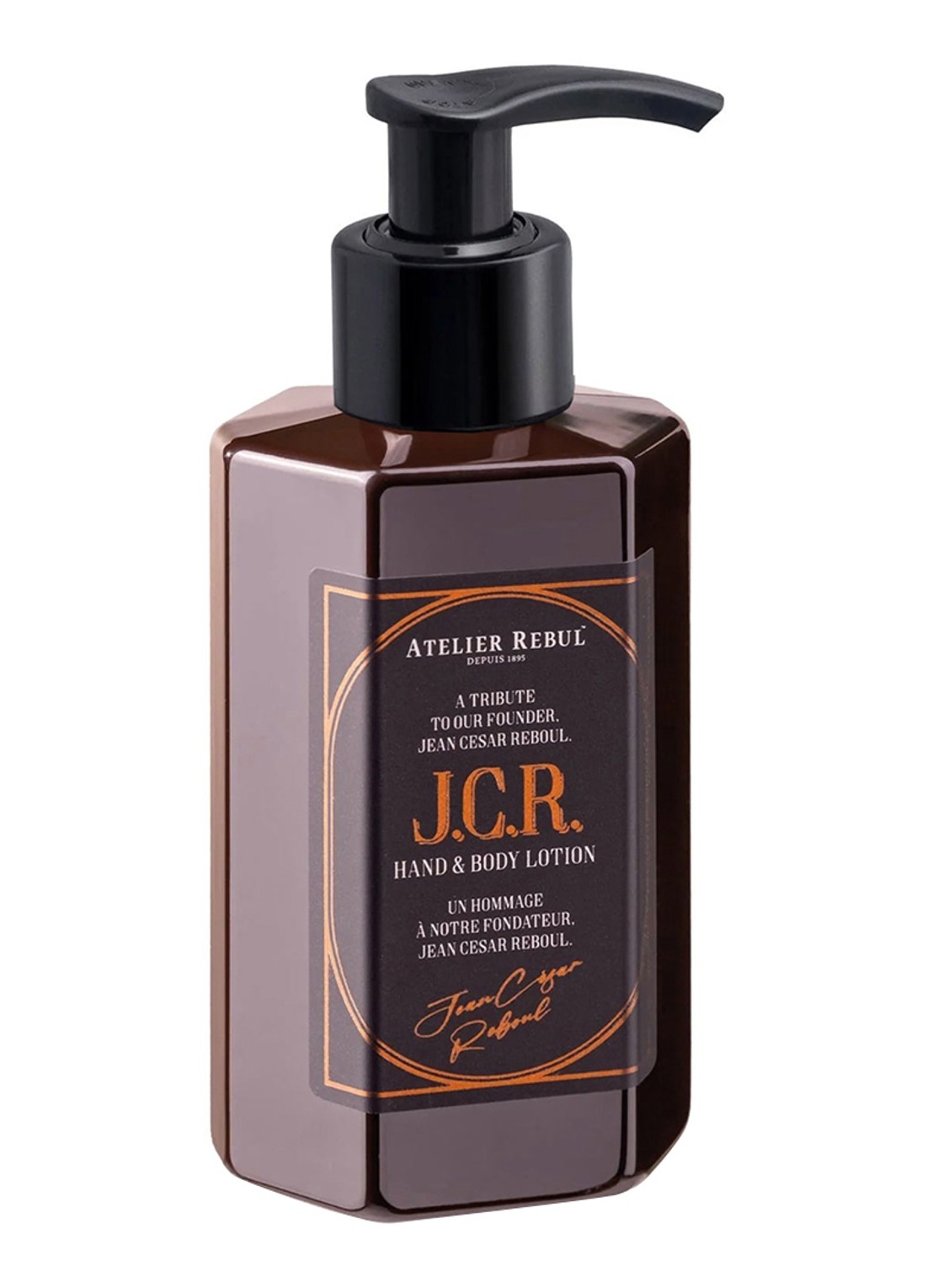 Atelier Rebul J.C.R. hand- & bodylotion 100 ml - voorkant bruin