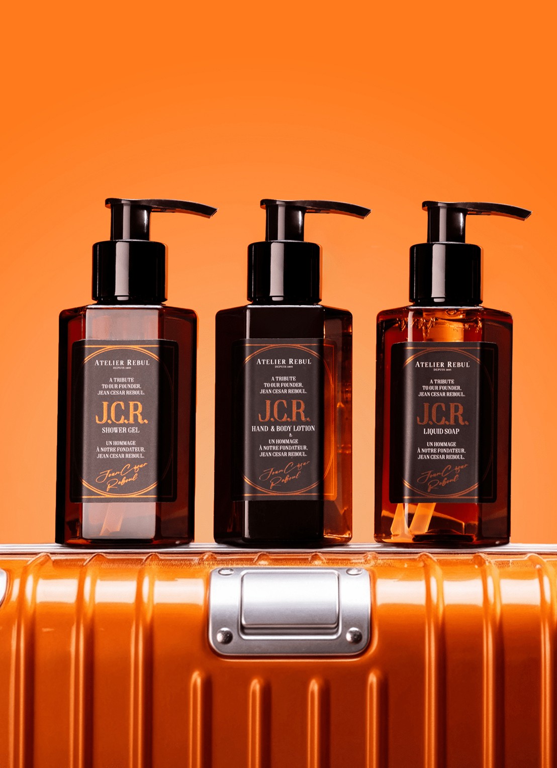 Atelier Rebul J.C.R. hand- & bodylotion 100 ml - voorkant 2 bruin