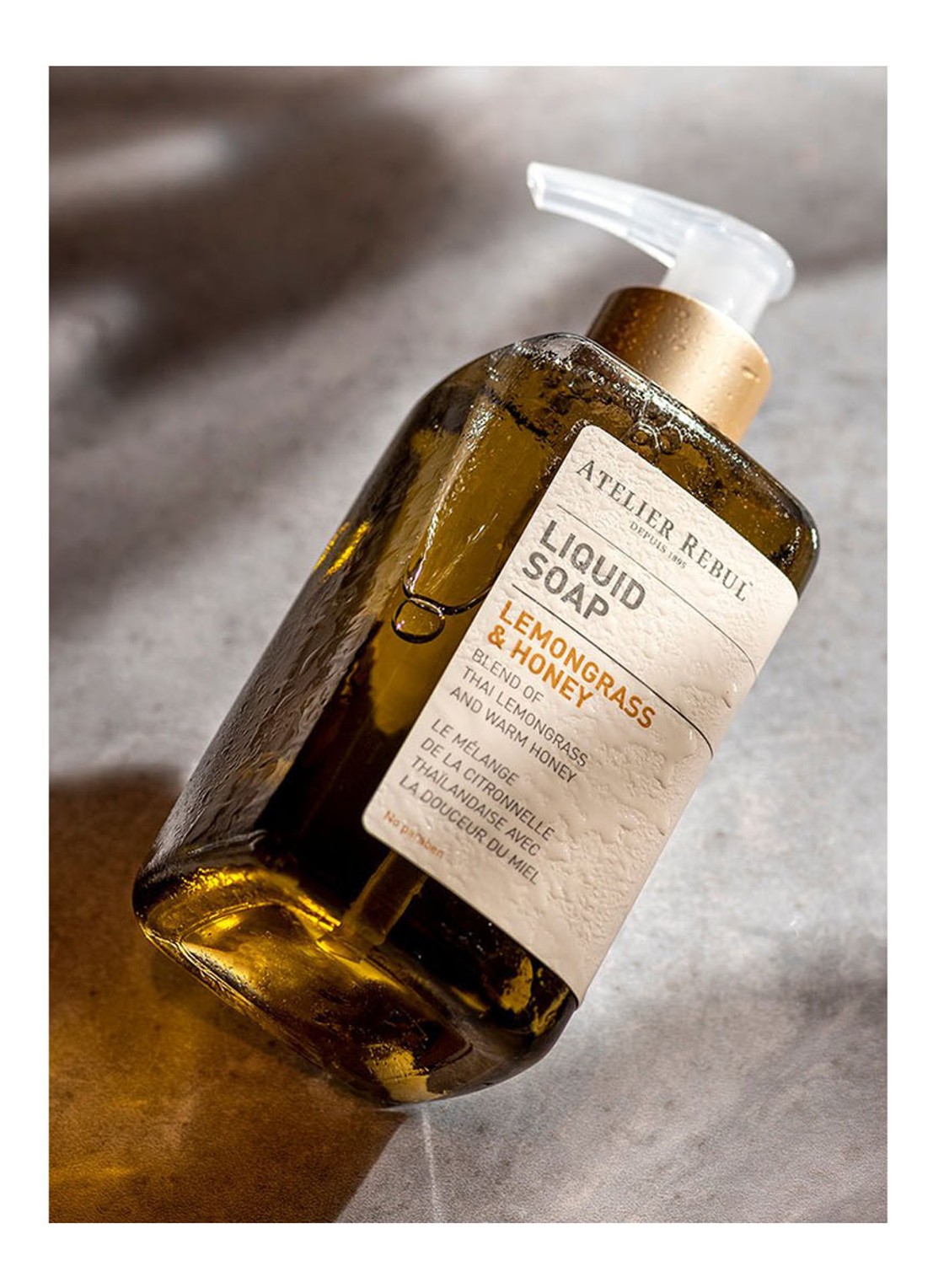Atelier Rebul Lemongrass & Honey Liquid Soap - handzeep - detail 2 undefined