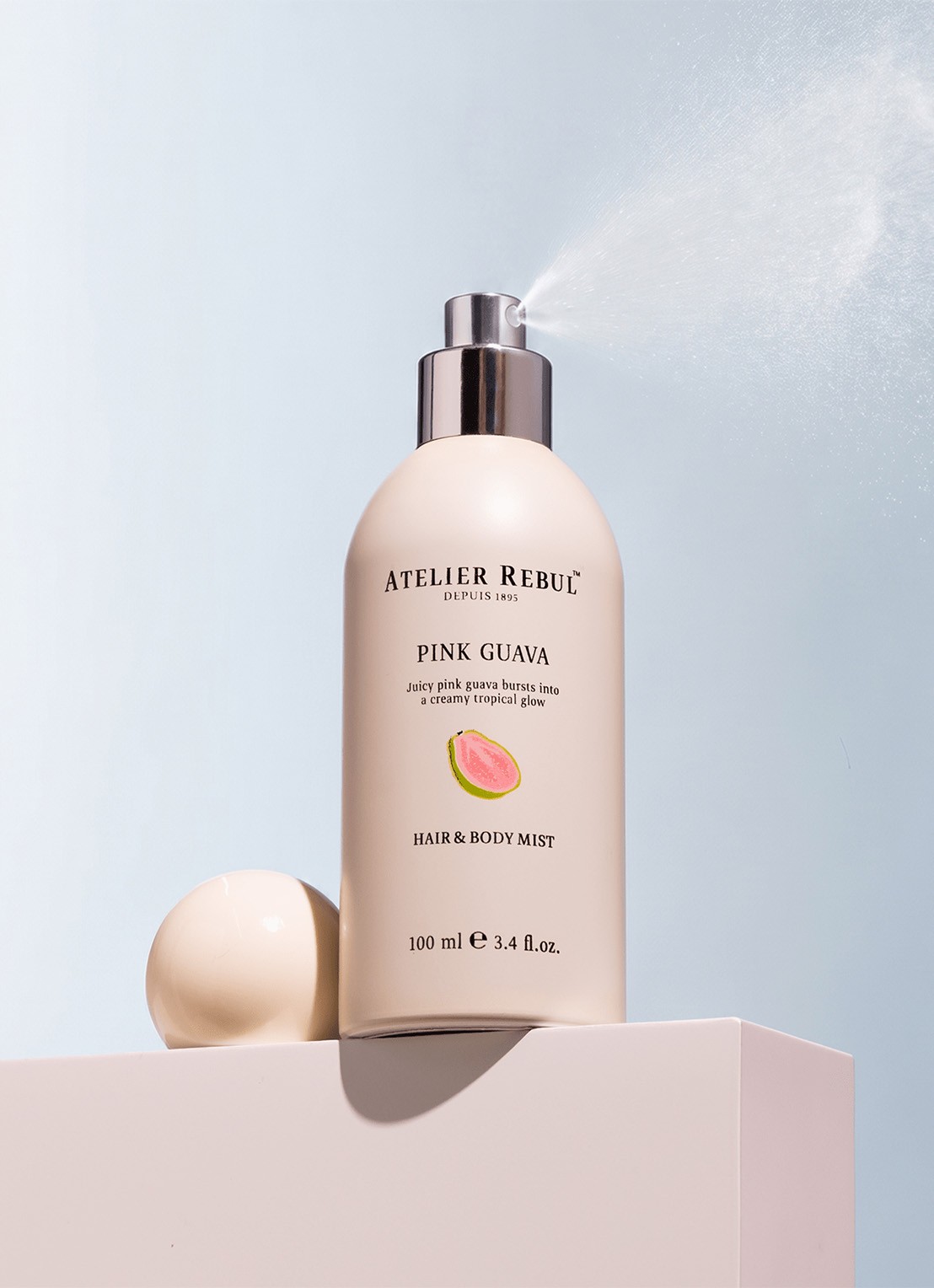 Atelier Rebul Pink Guava Hair & Body mist 100 ml - achterkant 4 wit
