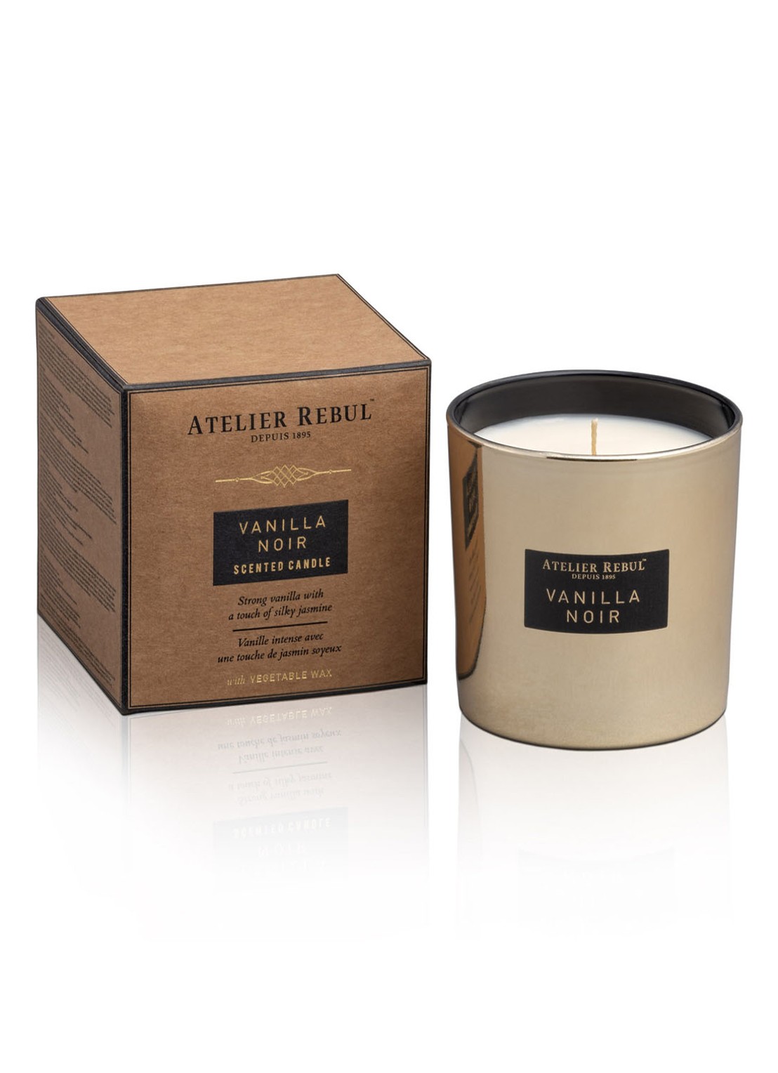 Atelier Rebul Vanilla Noir geurkaars - voorkant undefined