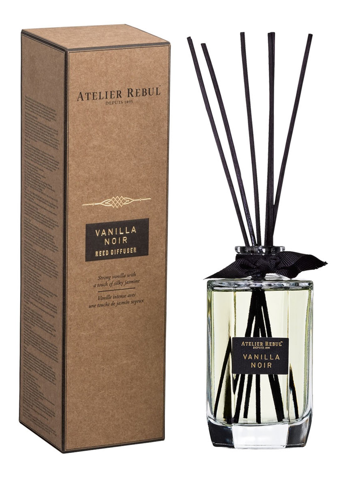 Atelier Rebul Vanilla Noir geurstokjes 200 ml - voorkant 2 undefined