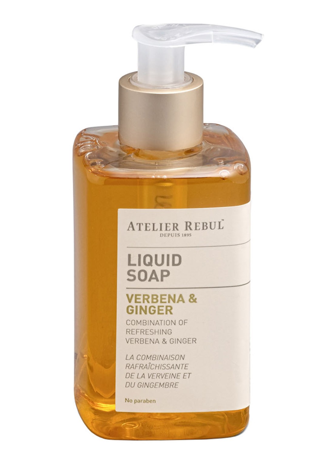 Atelier Rebul Verbena & Ginger Liquid Soap - handzeep - voorkant undefined