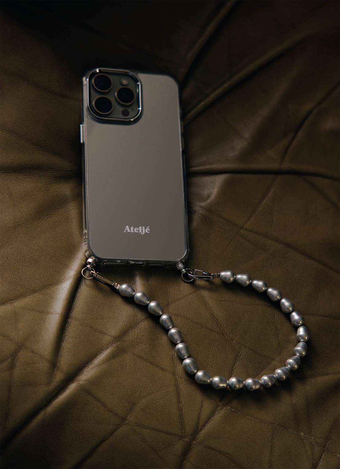 Ateljé Bullet telefoonkoord  - achterkant 4 zilver