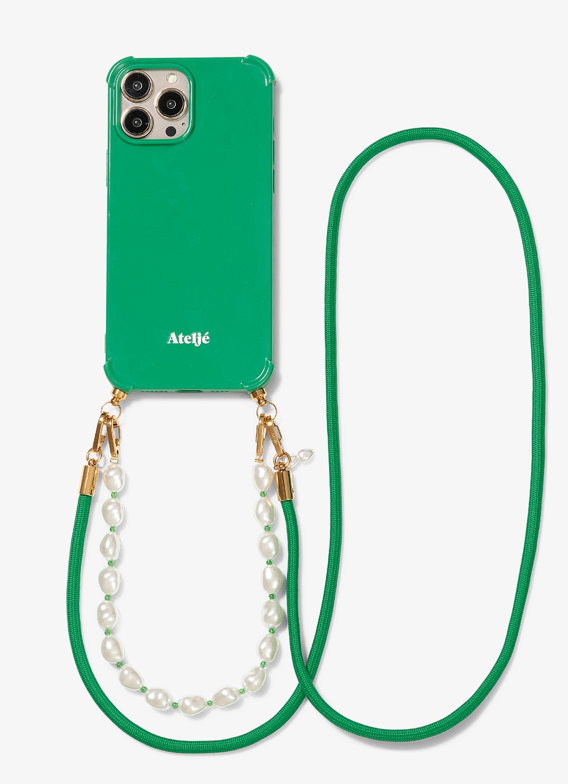 Ateljé Paradise crossbody telefoonkord - achterkant groen