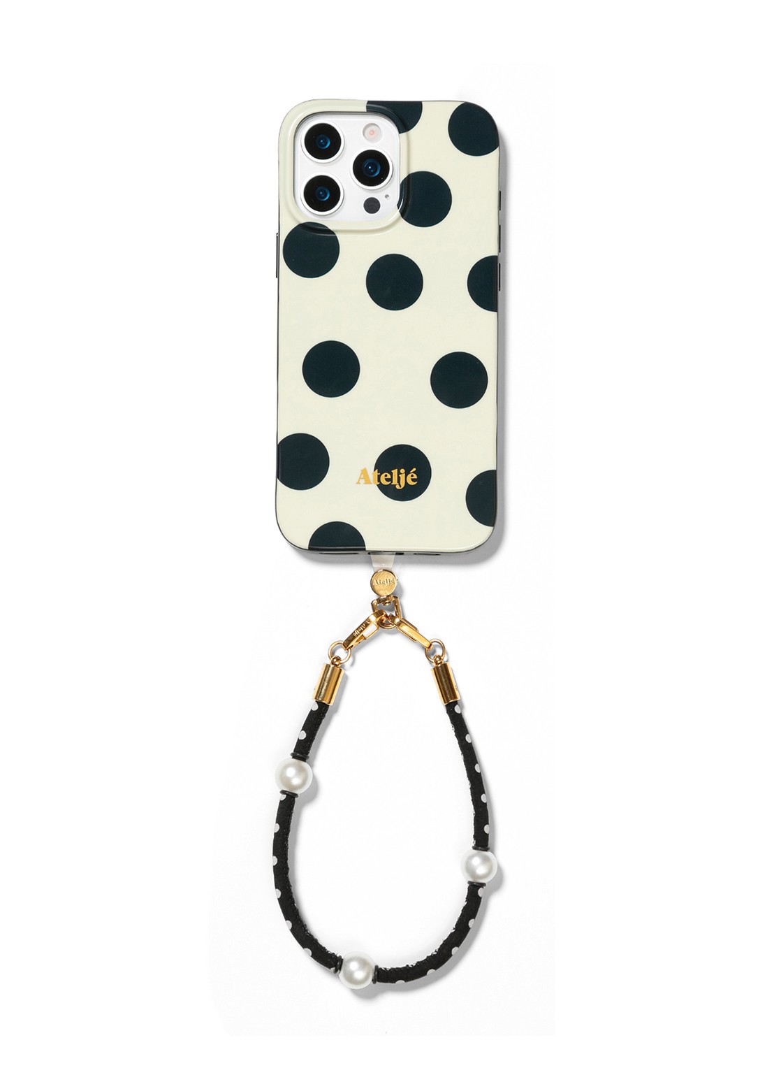Ateljé Polkadot telefoonhoes voor IPhone 16 Pro Max - detail 2 wit