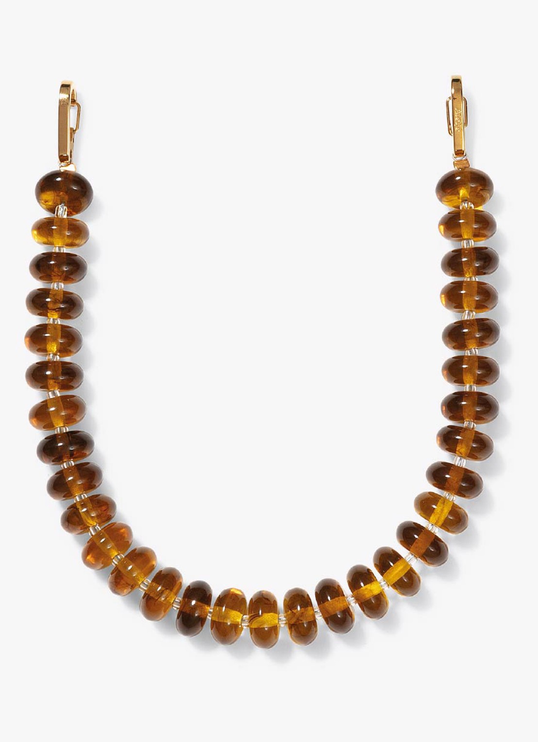 Ateljé Sunbeads telefoonkoord 32 cm  - voorkant 3 bruin