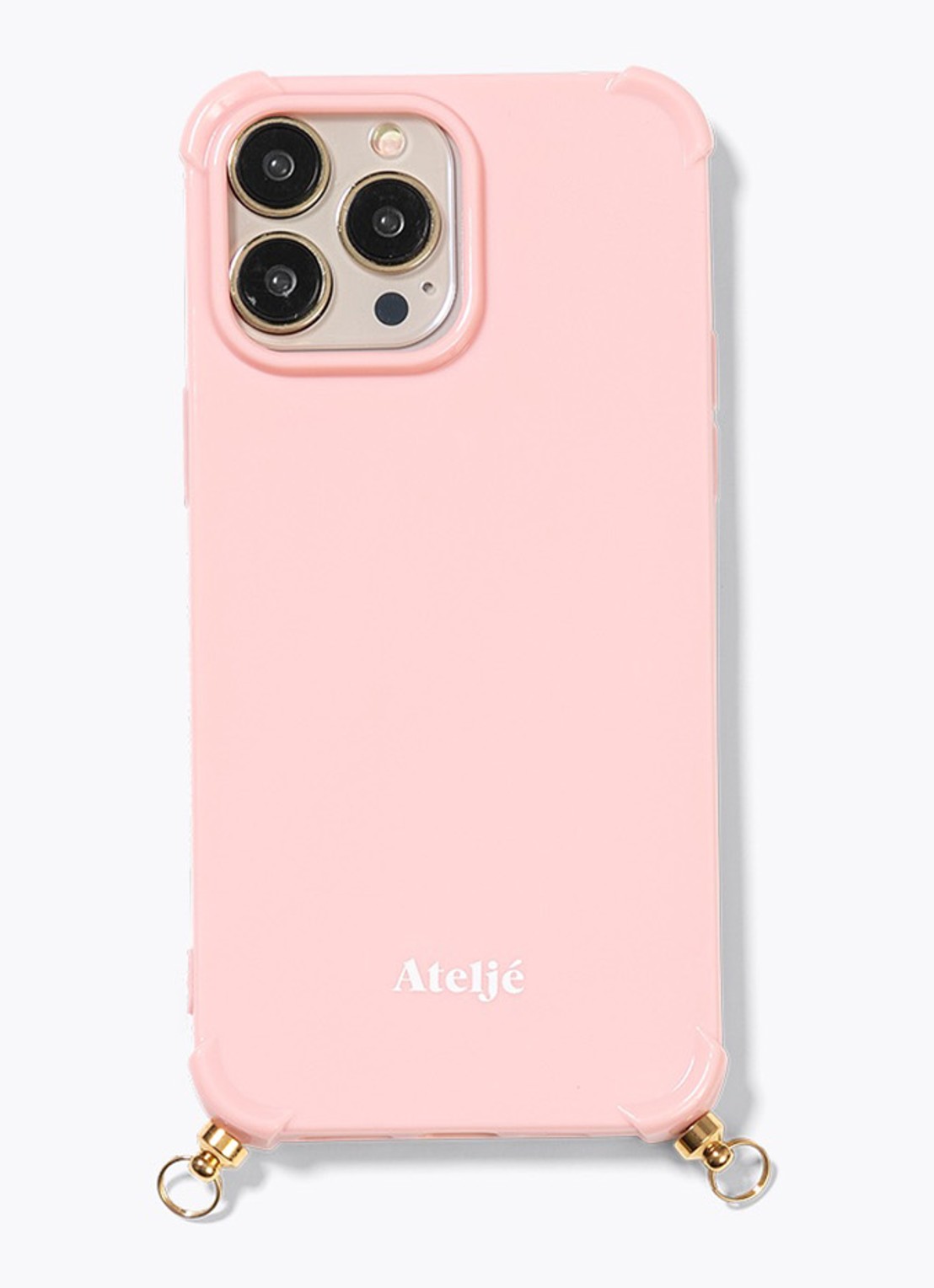 Ateljé Telefoonhoes voor iPhone 13 Pro - voorkant lichtroze