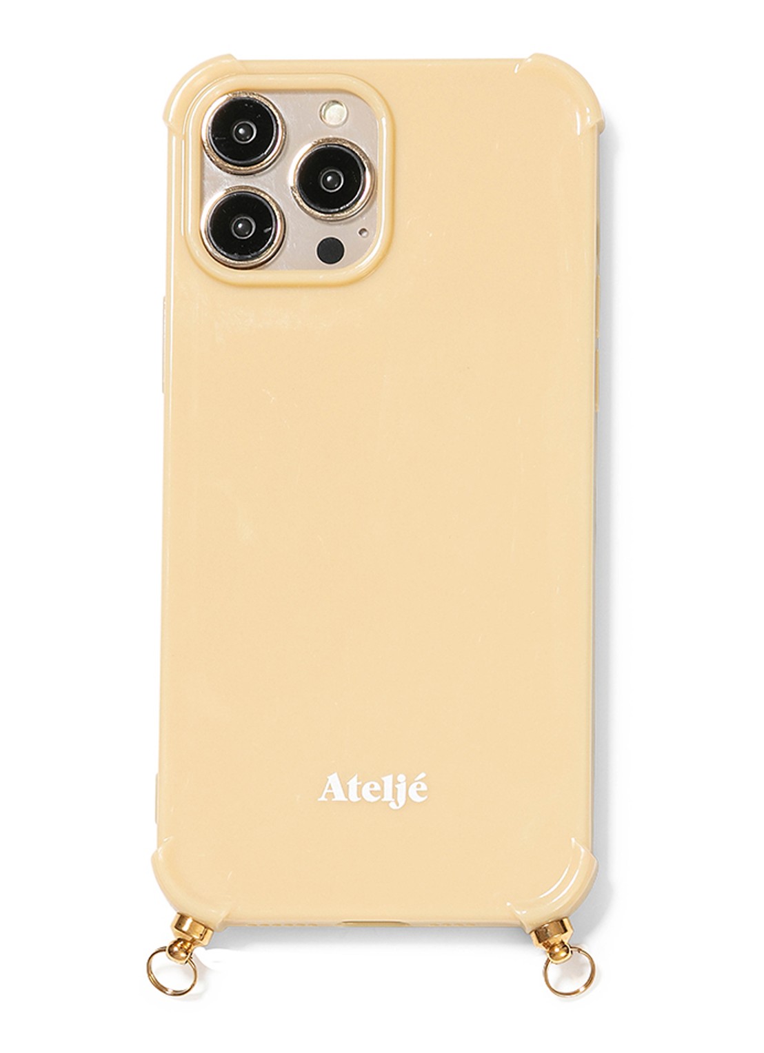 Ateljé Telefoonhoes voor iPhone 16 Pro max - voorkant vanillegeel