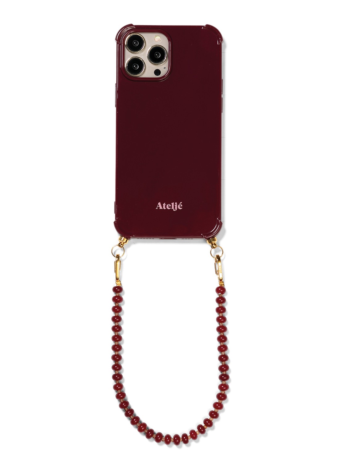 Ateljé Telefoonhoes voor iPhone 16 Pro Max - detail 4 bordeauxrood