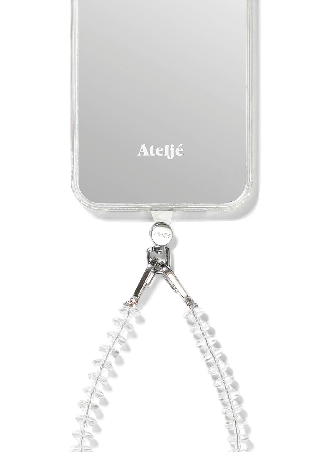 Ateljé Telefoonkoord connecter - voorkant zilver