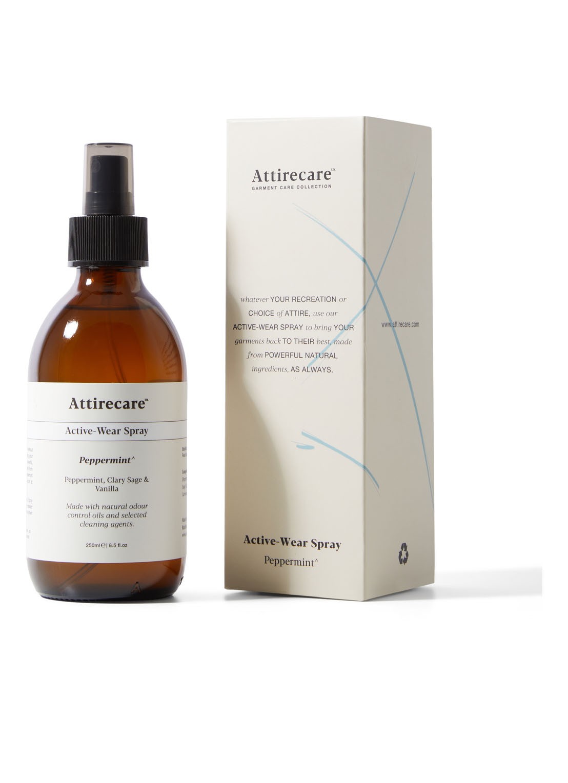Attirecare Peppermint Active-Wear spray 500 ml - voorkant 2 undefined