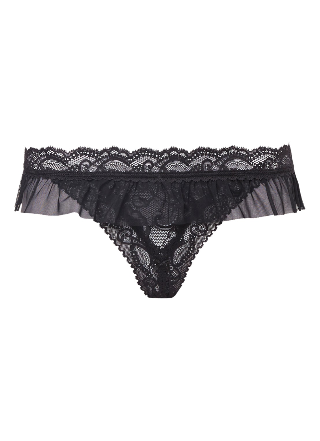 Aubade Boîte à Désir open-up string in giftset - voorkant 2 zwart