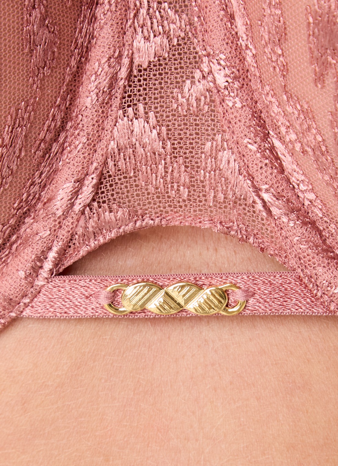 Aubade Crazy In Love beugel bh van mesh - detail 5 oudroze