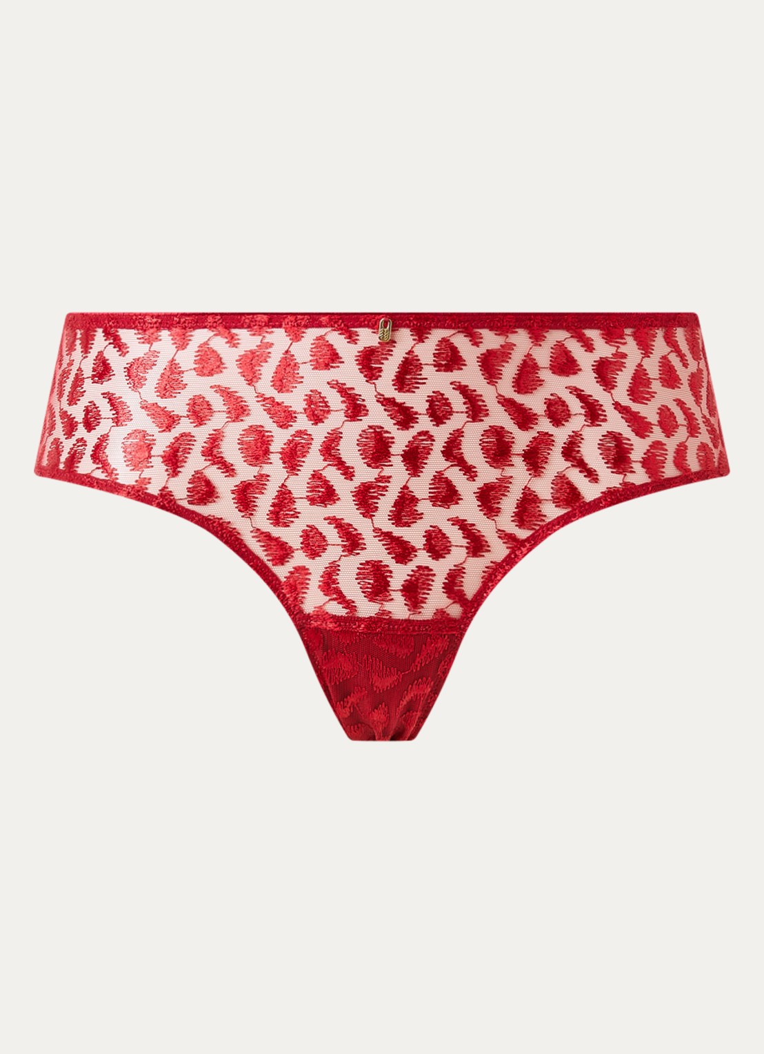 Aubade Crazy In Love hipster van mesh - voorkant rood