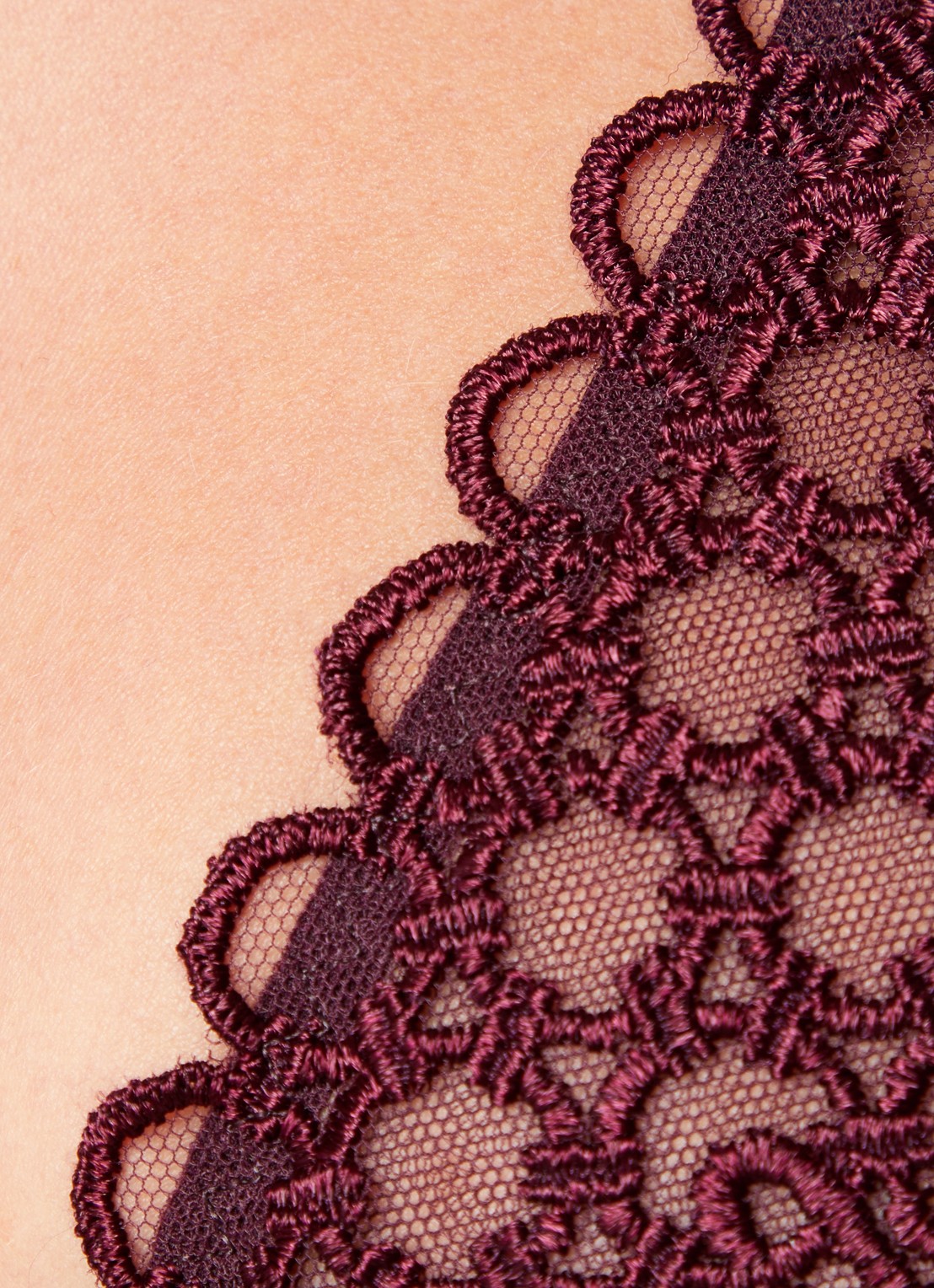 Aubade Eloge Du Desir beugel bh van mesh - detail 4 aubergine