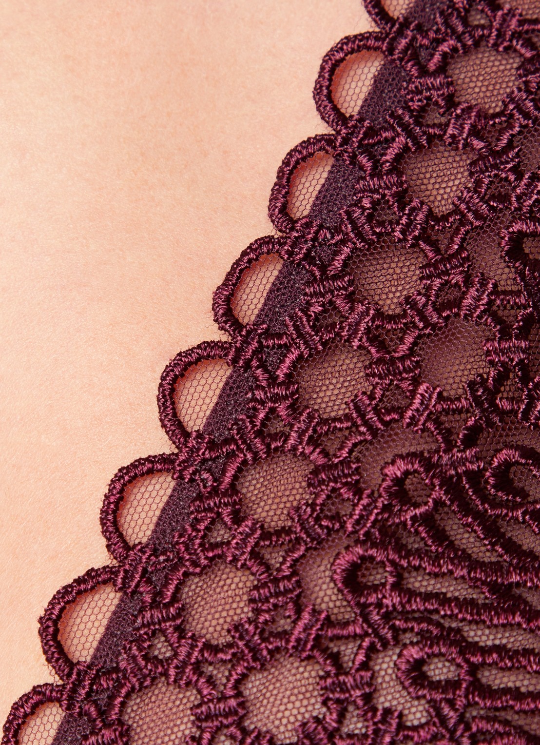Aubade Eloge Du Desir beugel bh van mesh - detail 5 aubergine