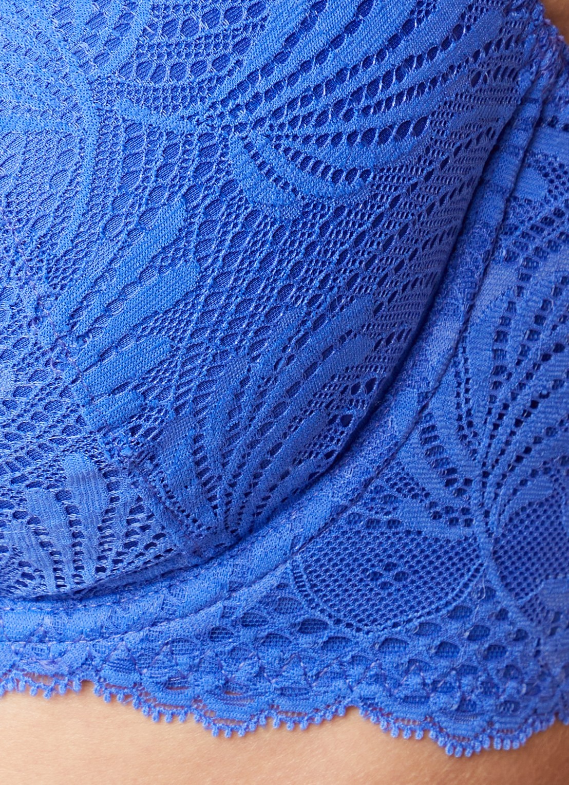 Aubade Rythm Of Desire plunge bh met overlay van kant - detail 5 kobaltblauw