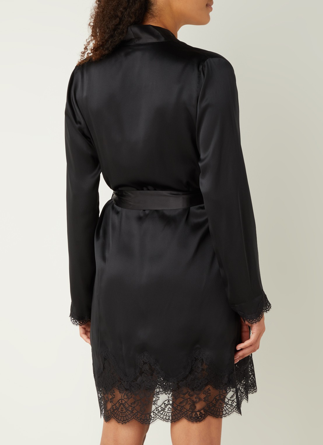 Aubade Toi Mon Amour kimono met kant - achterkant 3 zwart