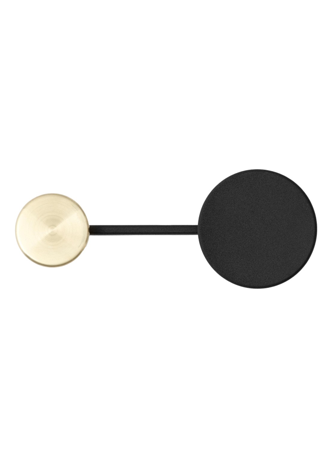 Audo Copenhagen Afteroom wandkapstok small  - voorkant zwart