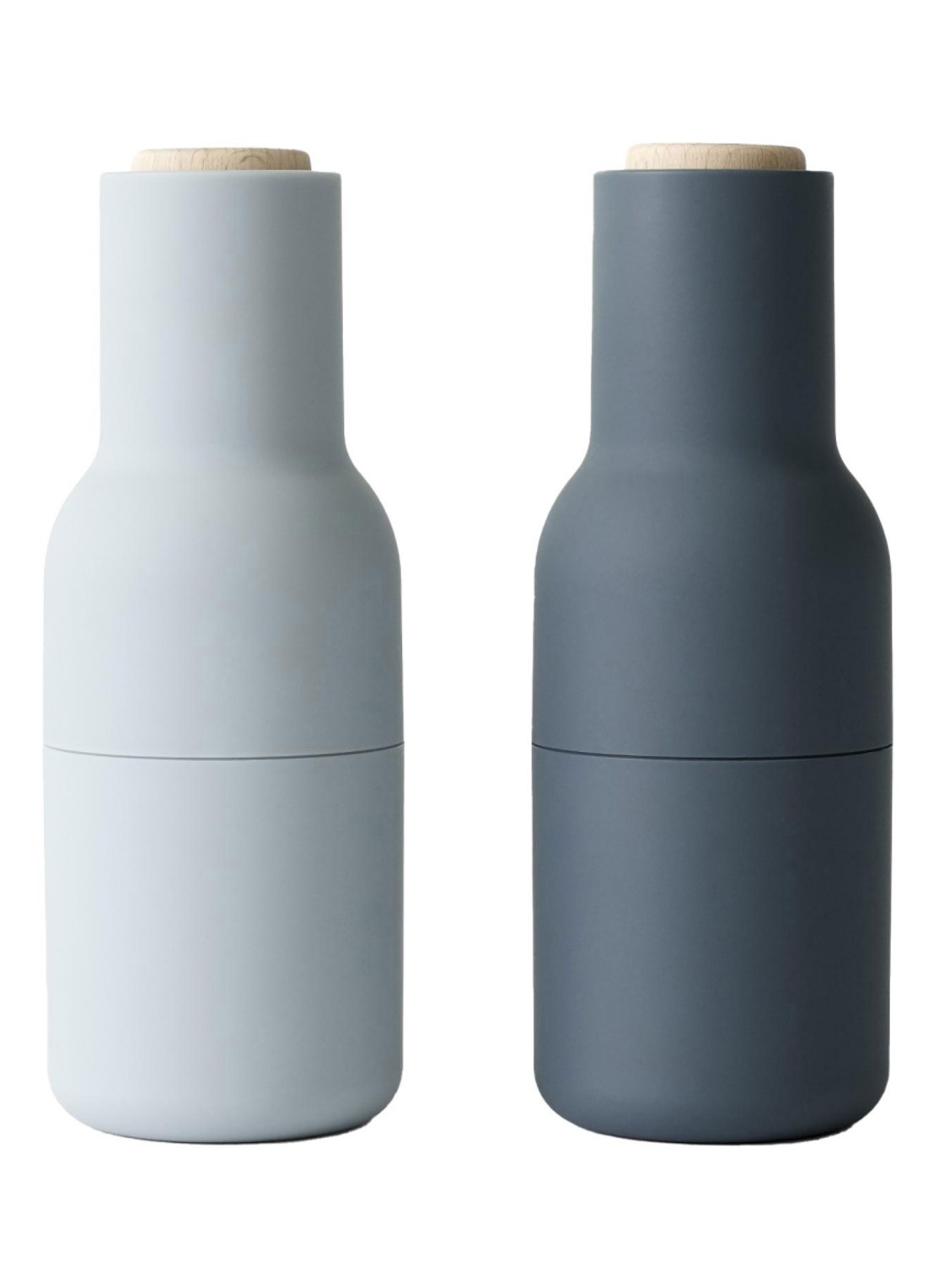 Audo Copenhagen Bottle Grinder peper- en zoutmolen - voorkant donkerblauw