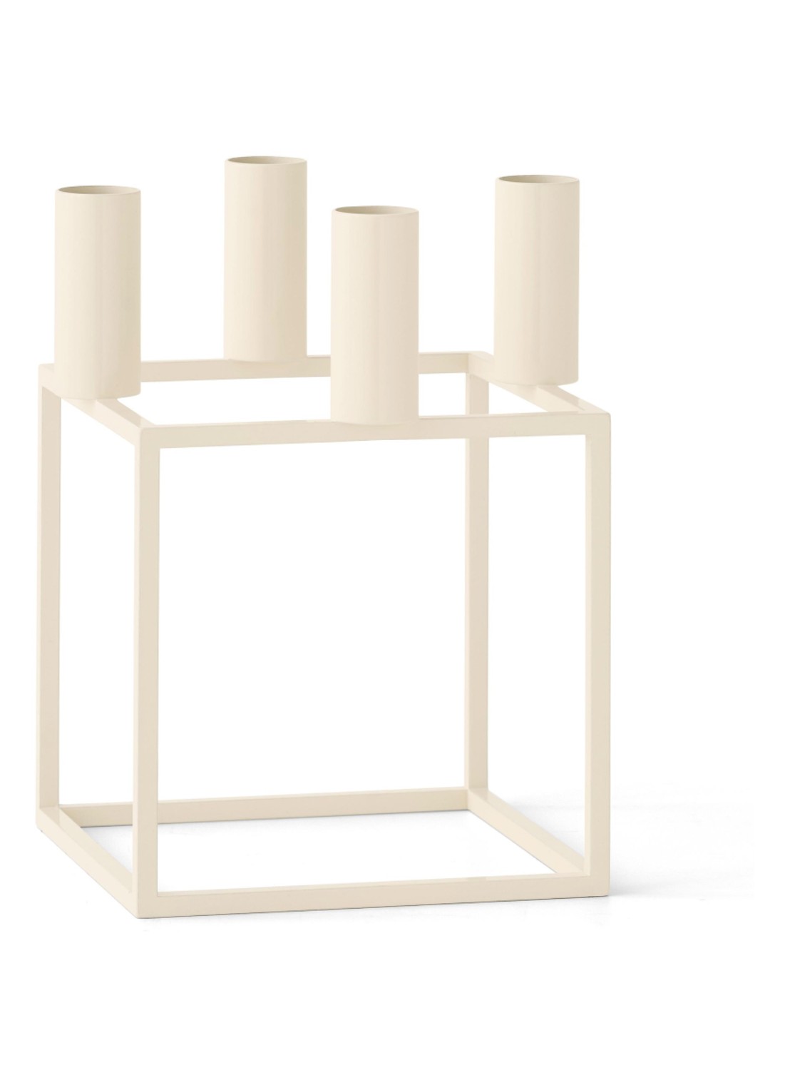 Audo Copenhagen Kubus 4 kandelaar  - voorkant beige