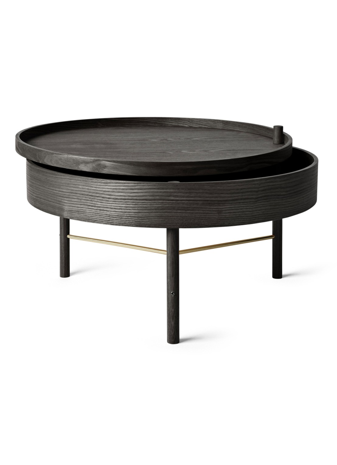 Audo Copenhagen Turning salontafel 65 cm - voorkant zwart