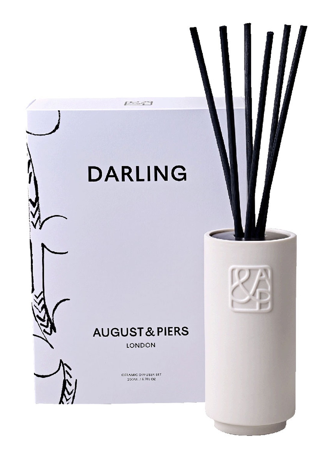 AUGUST&PIERS Darling Ceramic Diffuser Set - geurstokjes - detail 4 undefined