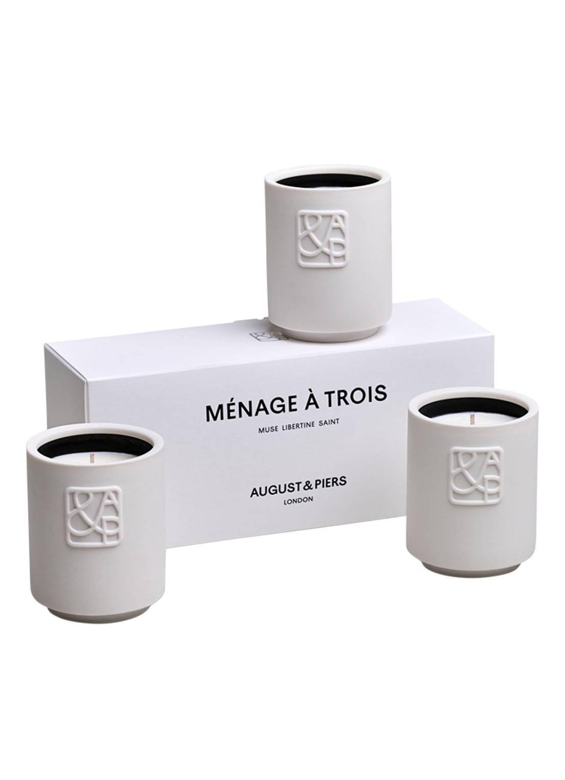 AUGUST&PIERS Mini Candle Trio Gift Set - geurkaars set van 3 - detail undefined