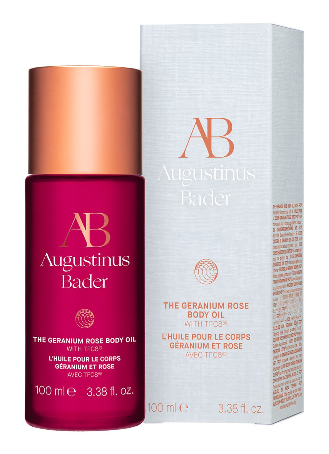 Augustinus Bader The Geranium Rose Body Oil - huidolie - voorkant 2 undefined