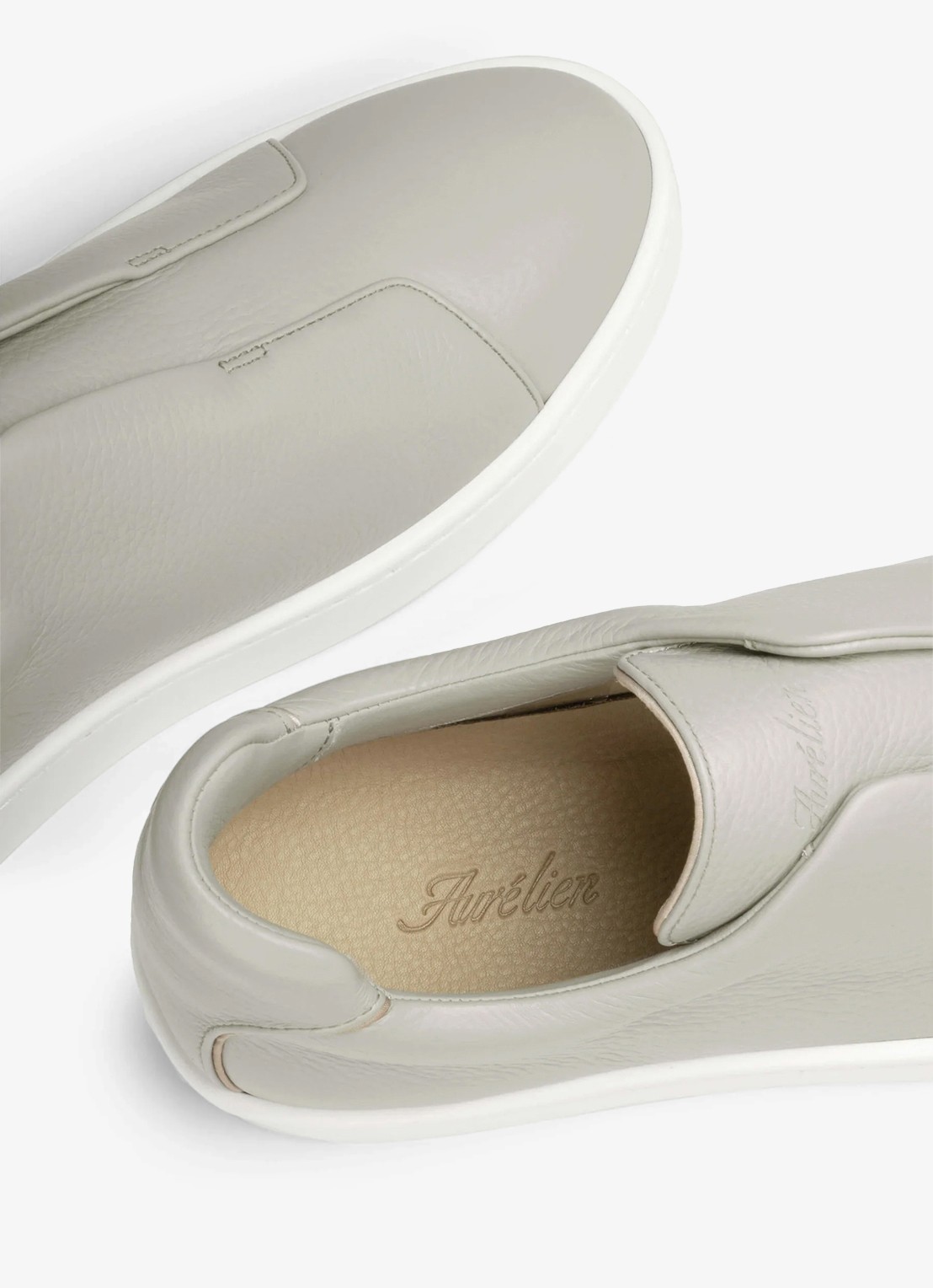 Aurélien AUR3 sneaker van kalfsleer - detail 3 light grey-50 / grijs