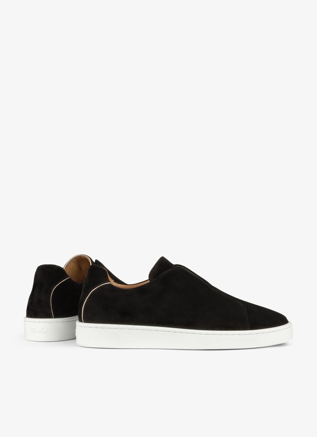 Aurélien AUR3 sneaker van suède - achterkant black-1 / zwart