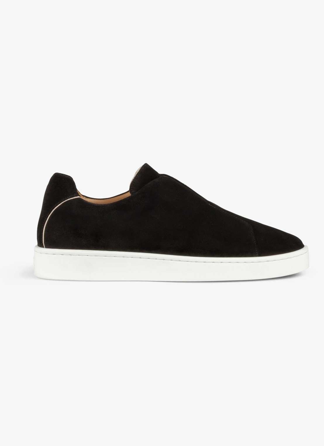 Aurélien AUR3 sneaker van suède - voorkant 4 black-1 / zwart