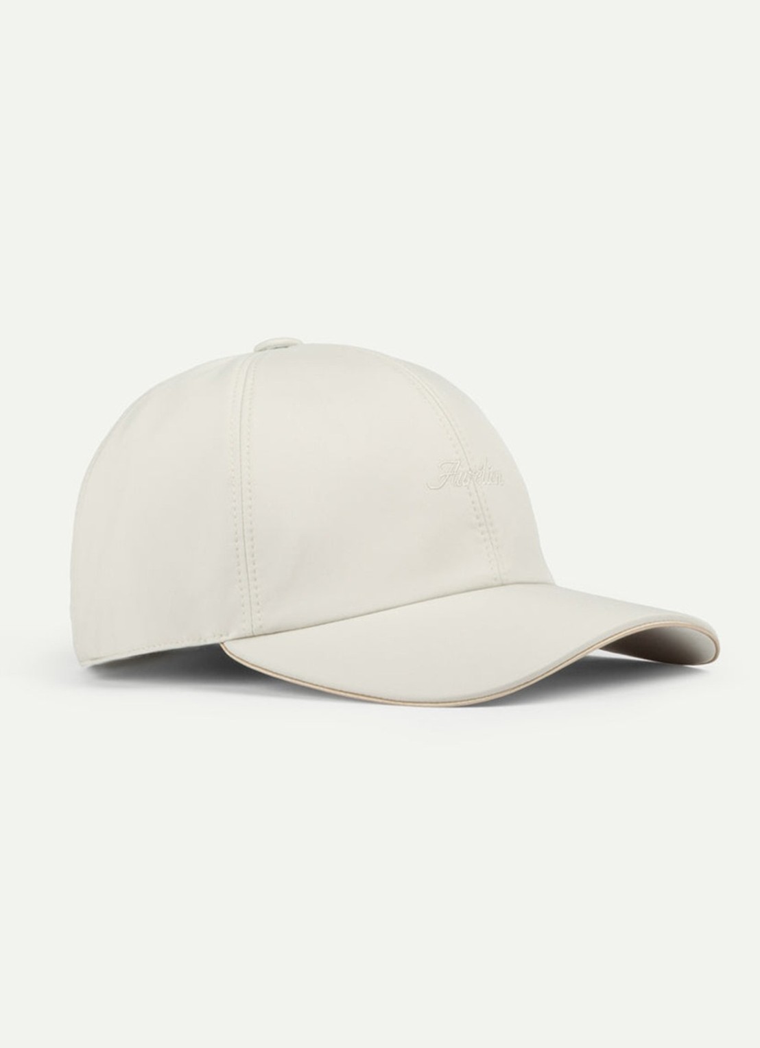 Aurélien Baseball pet met logo - voorkant 5 ecru-100