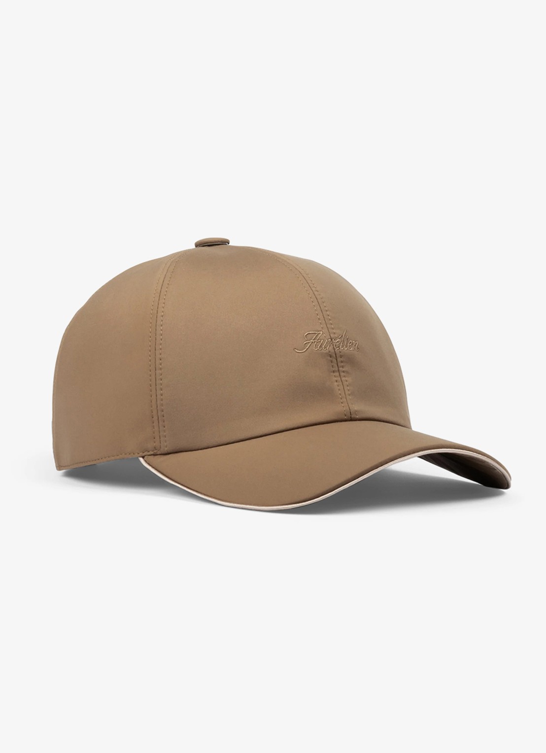 Aurélien Baseball pet met logo - voorkant 3 caramel-261 / bruin