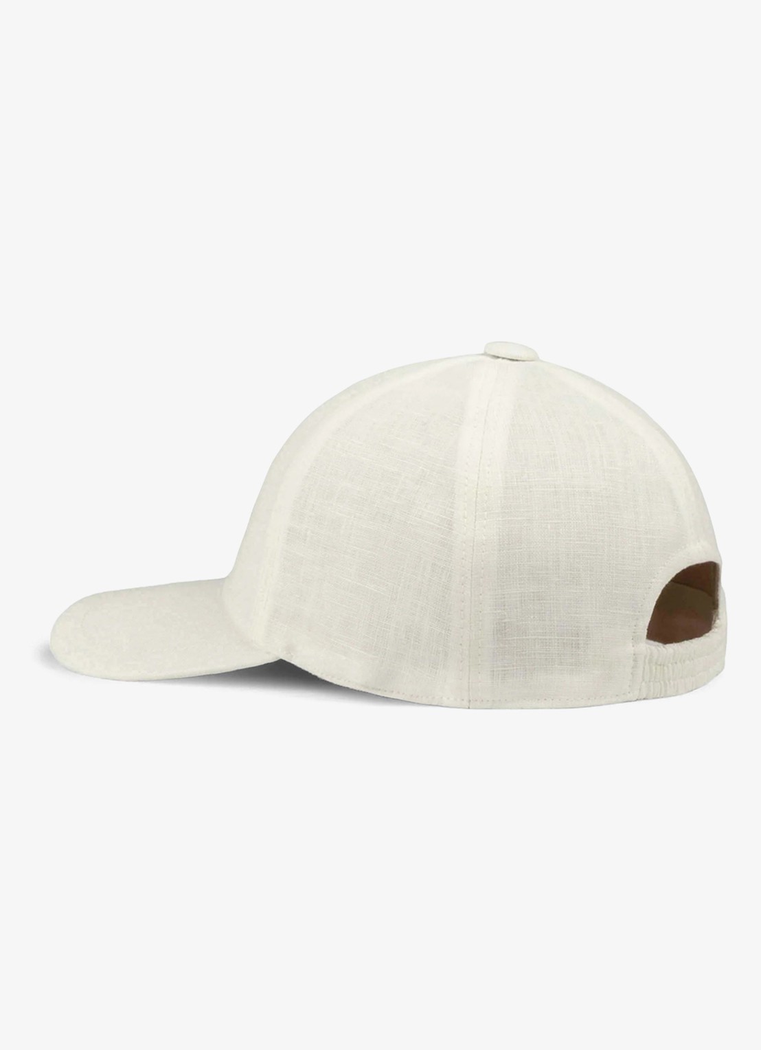Aurélien Baseball pet van linnen - achterkant 3 ecru-100 / beige