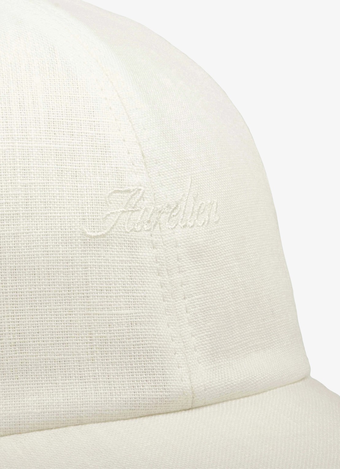 Aurélien Baseball pet van linnen - detail ecru-100 / beige