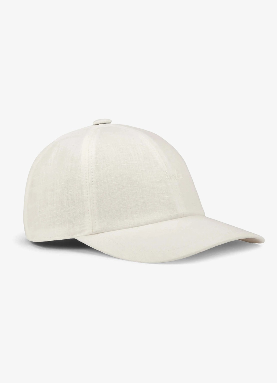 Aurélien Baseball pet van linnen - voorkant 2 ecru-100 / beige